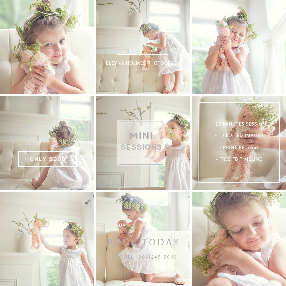 Heleyna Holmes Photography Floral Crown Mini Sessions Seattle Washington