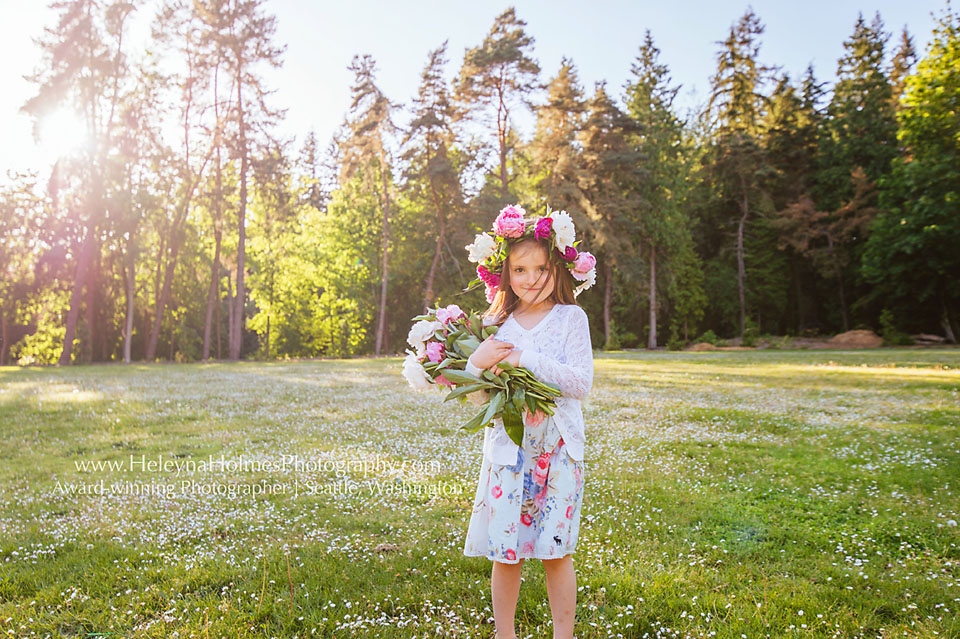 Mukilteo Family Photographer | Floral Crown Photo Session