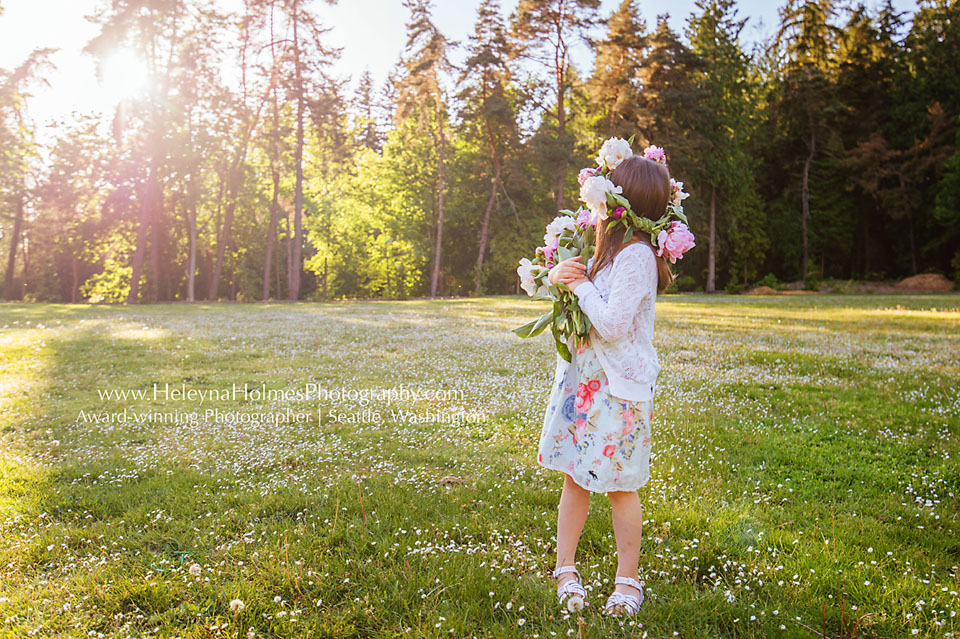 Mukilteo Family Photographer | Floral Crown Photo Session