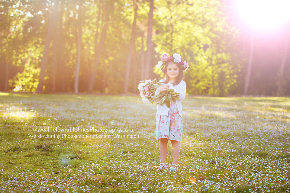 Mukilteo Family Photographer | Floral Crown Photo Session