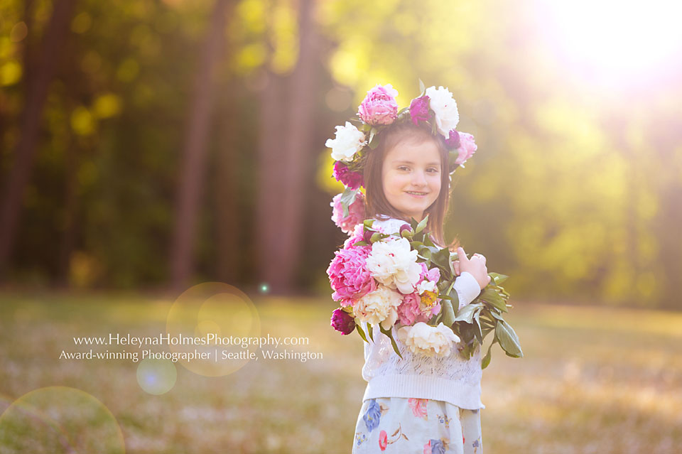 Mukilteo Family Photographer | Floral Crown Photo Session