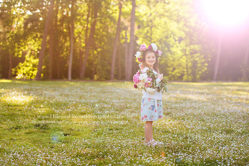 Mukilteo Family Photographer | Floral Crown Photo Session