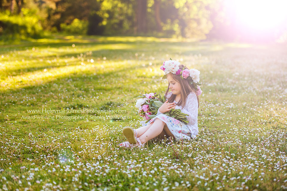 Mukilteo Family Photographer | Floral Crown Photo Session