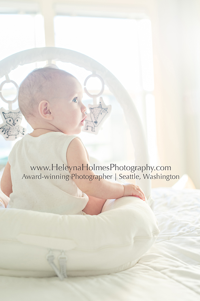 6 Month Milestone Photography - Seattle WA - Heleyna Holmes Photography