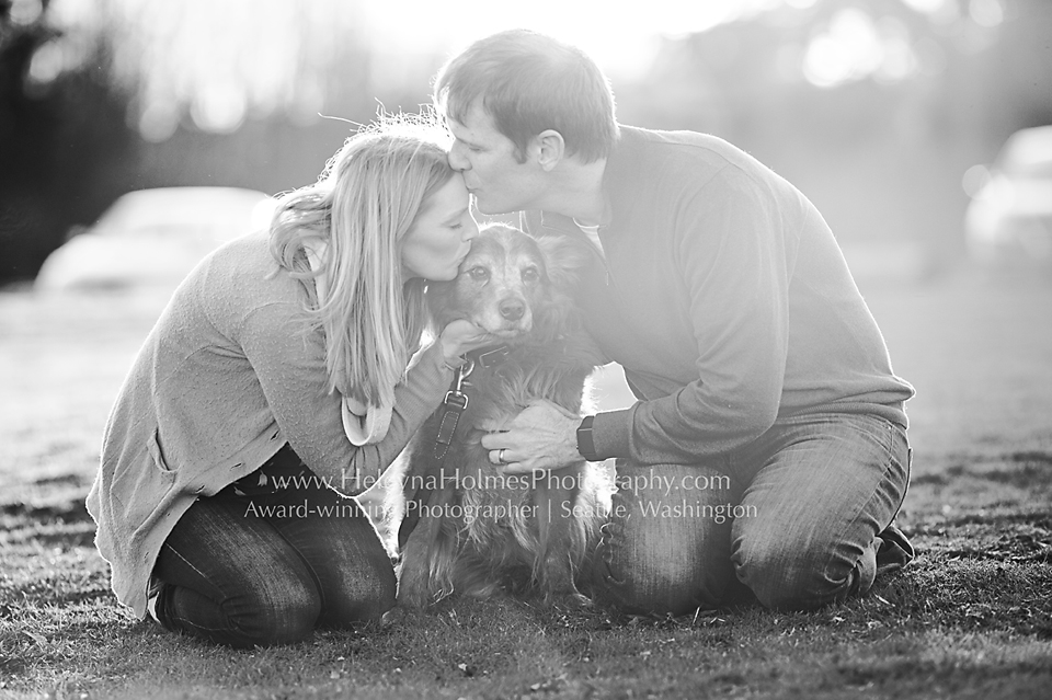 Black and white pet photography